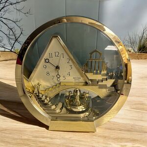 Rhythm Angels Stairway To Heaven Quartz Table‎ Mantel Desk Clock Japan *READ